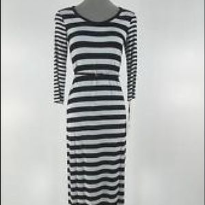 Calvin Klein striped maxi dress
